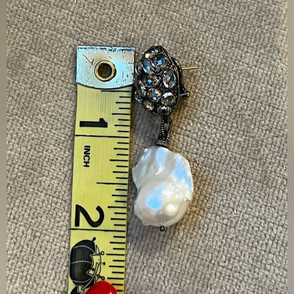 Judith Ripka SINGLE Earring Sterling & Pearl Pierced - Picture 8 of 13